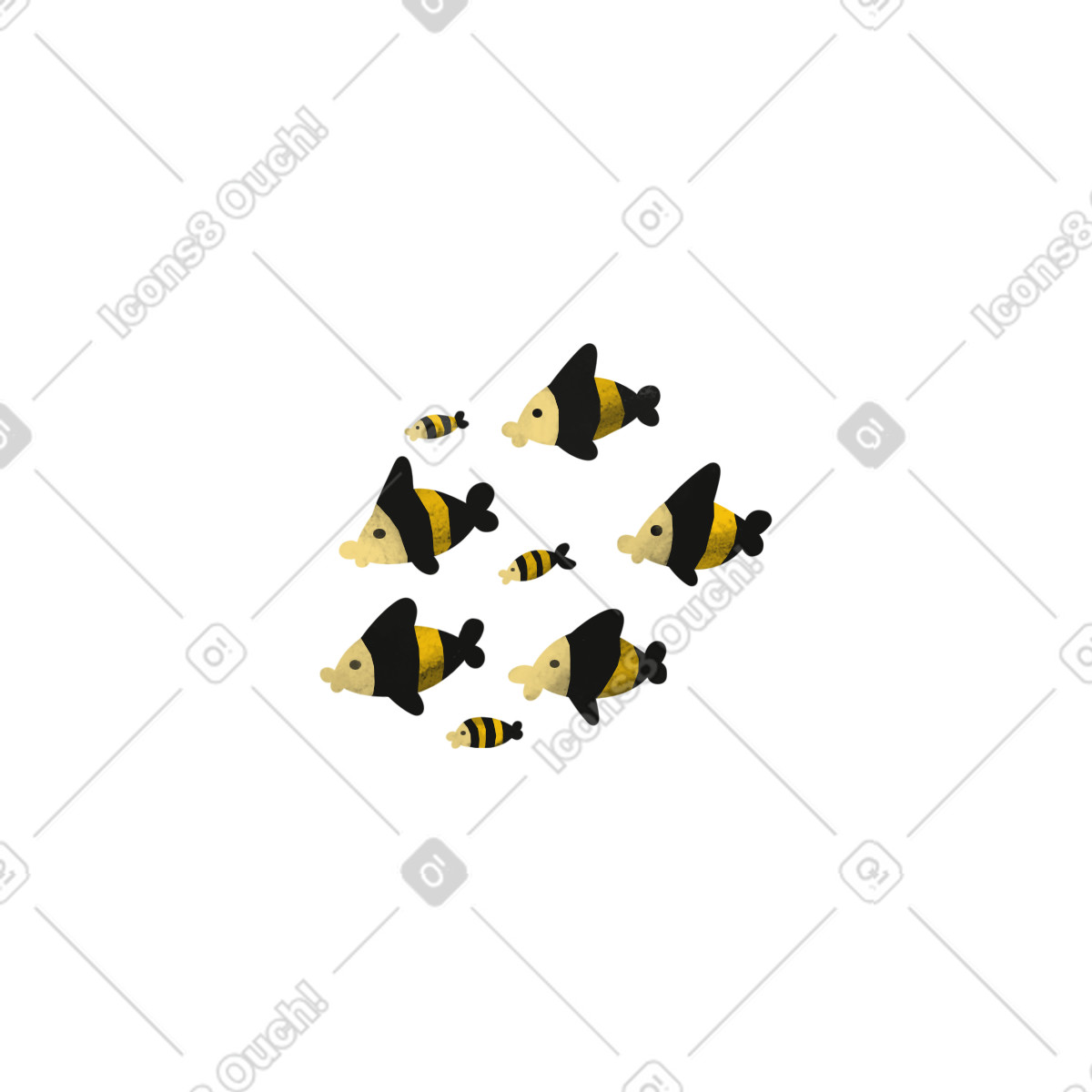 下载 Family 风格的 Fish 插画，支持 PNG、SVG 格式