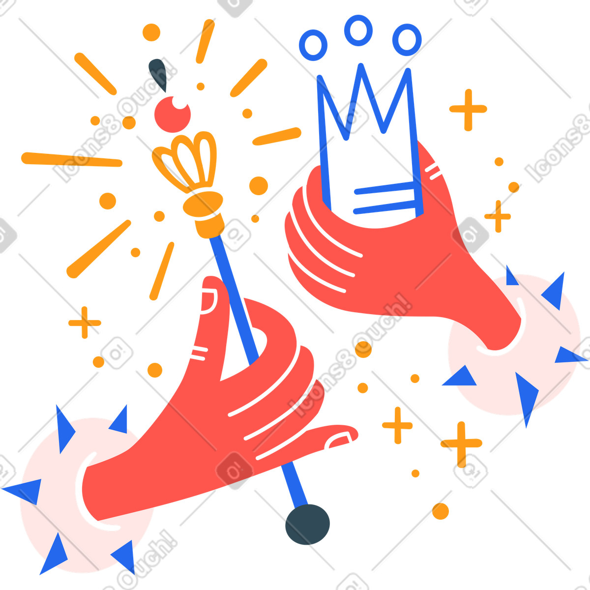 Upgrade account animated illustration in Kingdom style download in GIF, Lottie (JSON), AE