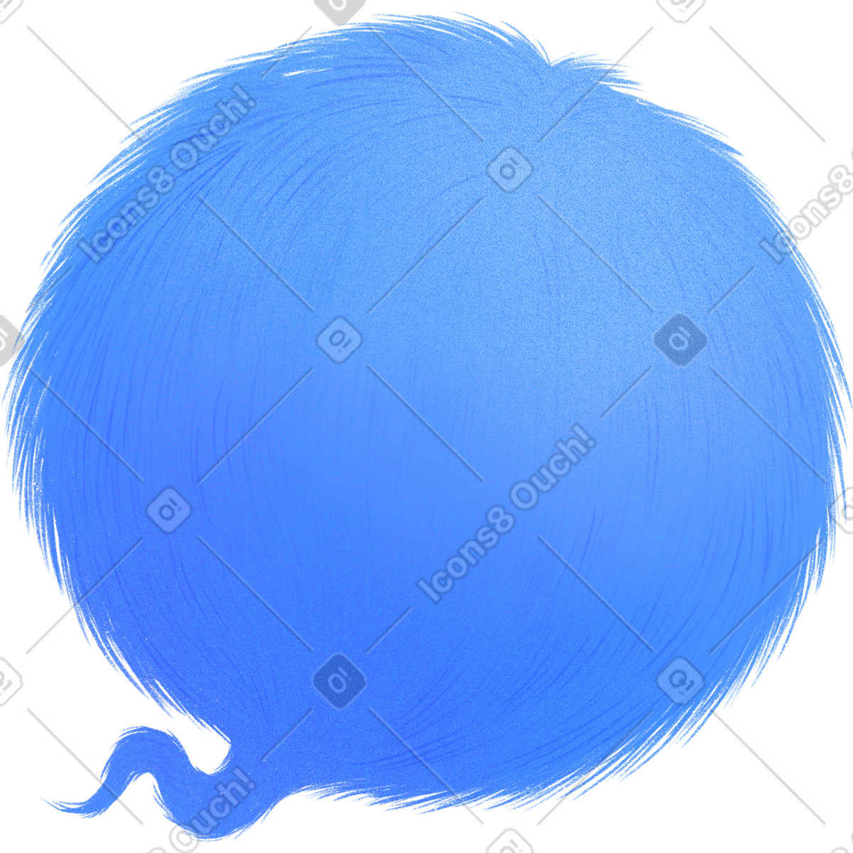 Иллюстрация Blue ball of wool в PNG и SVG