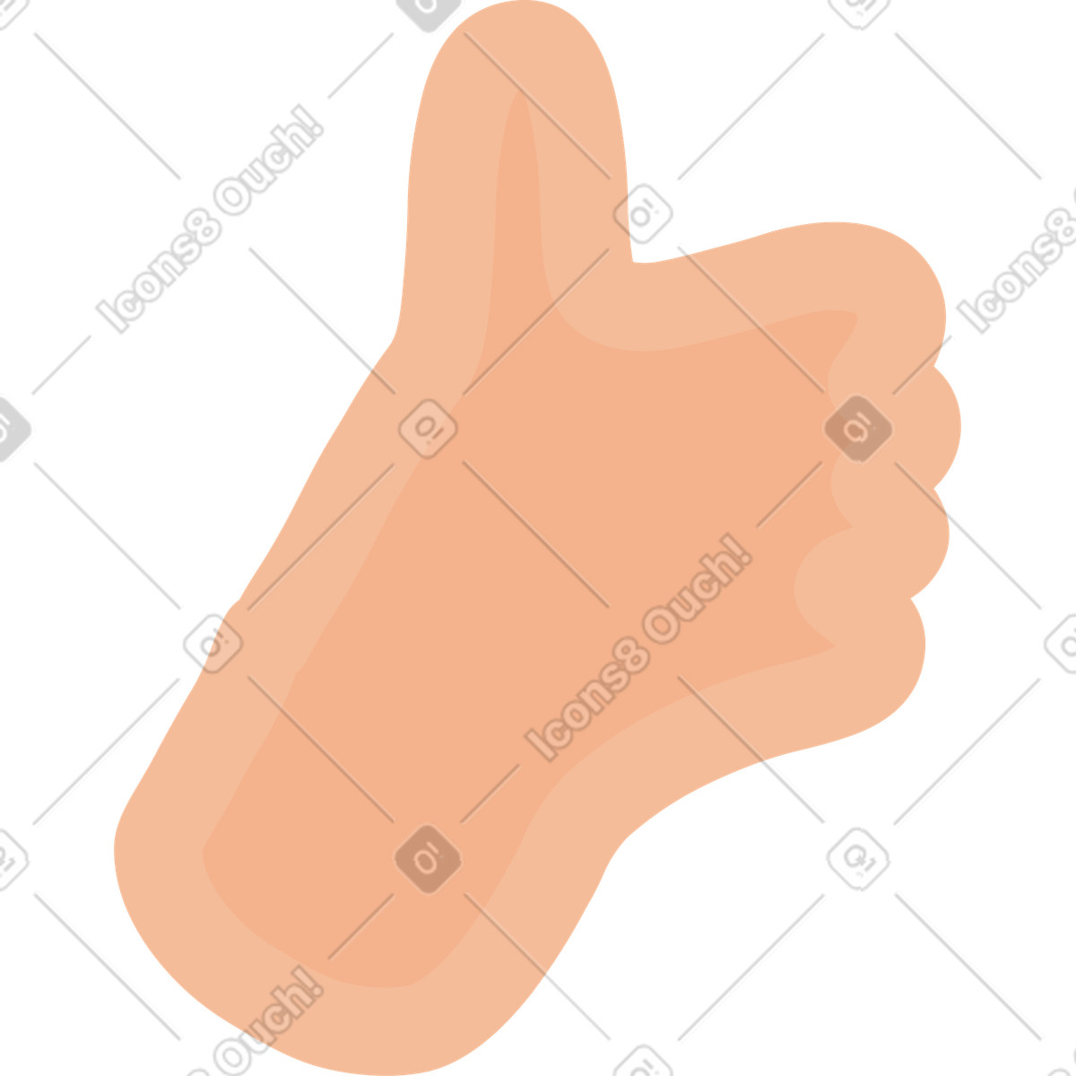 Arm-Illustration im Stripy-Stil als Download in PNG, SVG