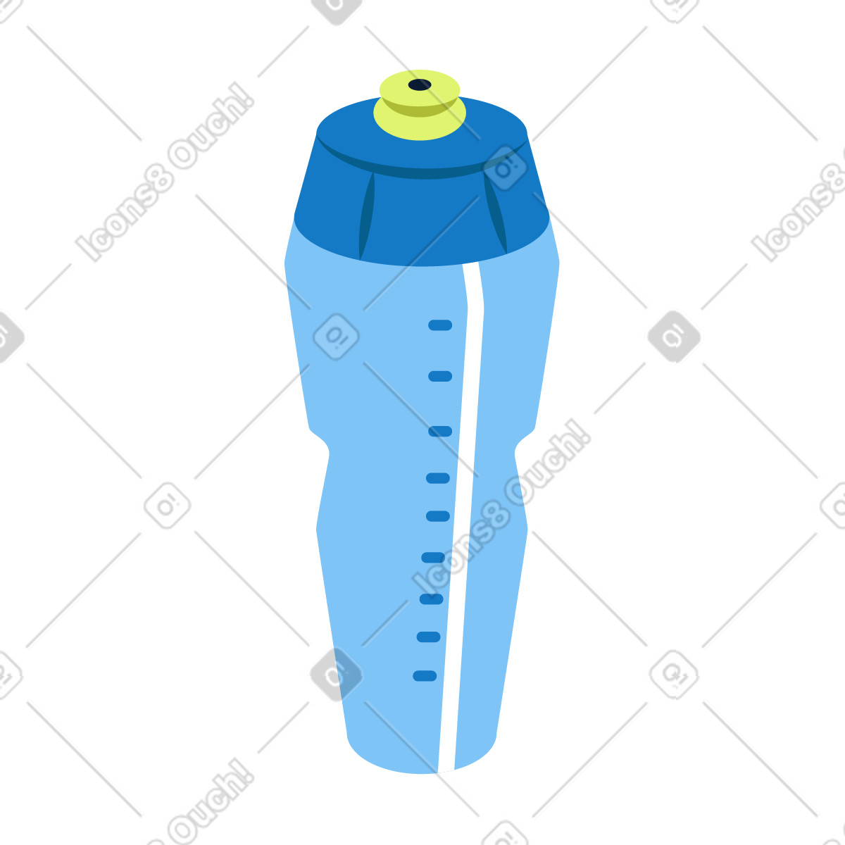 Sports bottle illustration in Everyday style download in PNG, SVG