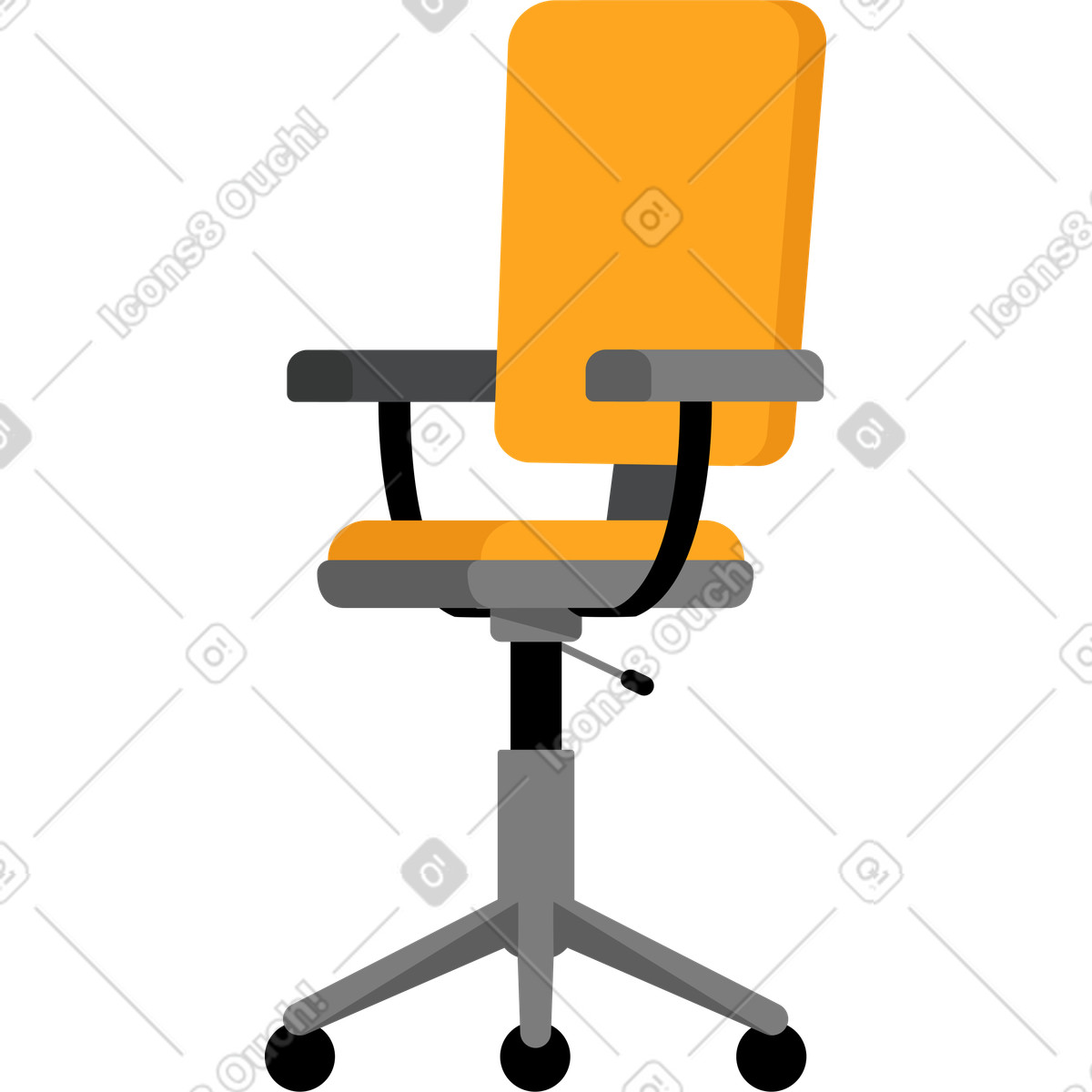 Sedia illustrazione in stile Lagom scarica in PNG, SVG
