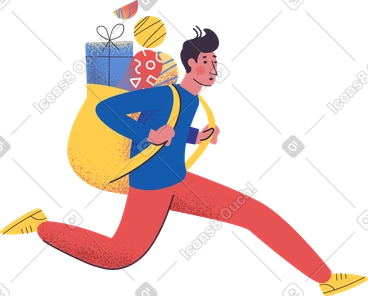 Man with backpack PNG, SVG