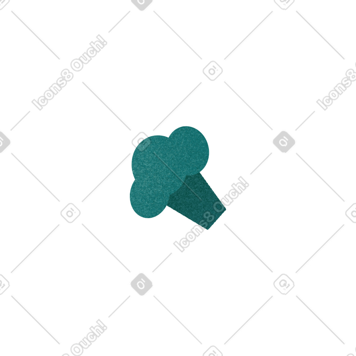 下载 Willowy 风格的 Green broccoli 插画，支持 PNG、SVG 格式