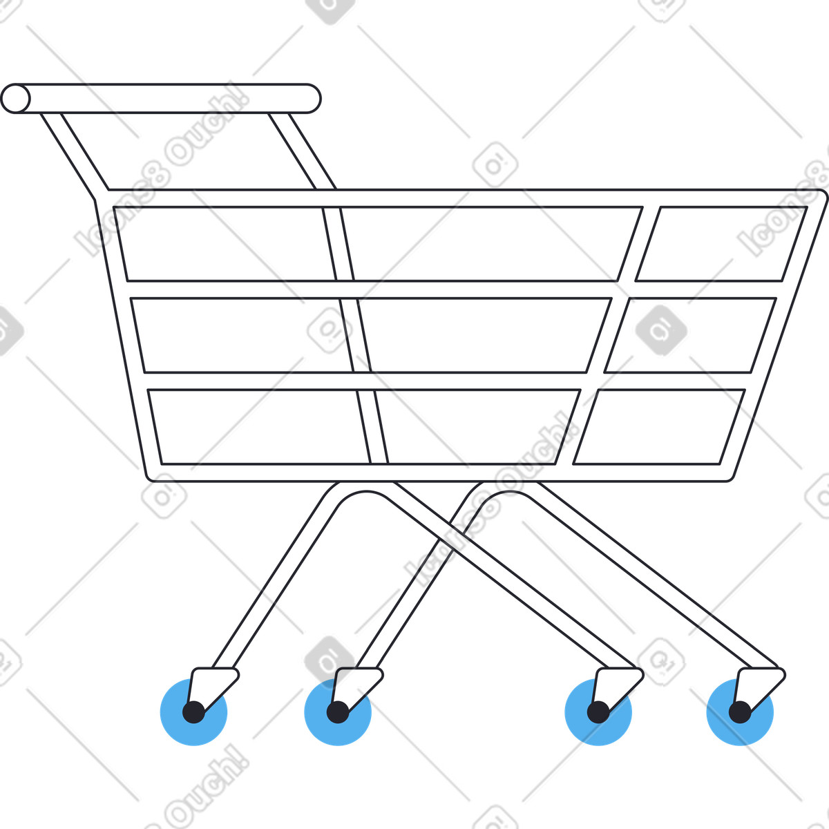 Illustration Panier vide dans le style Boba à télécharger aux formats PNG, SVG