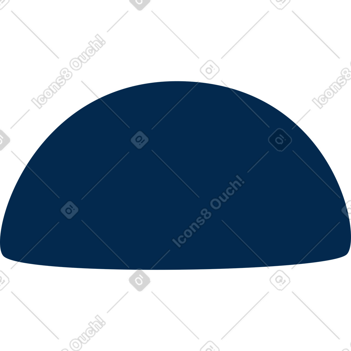 Semicerchio illustrazione in stile Flame scarica in PNG, SVG
