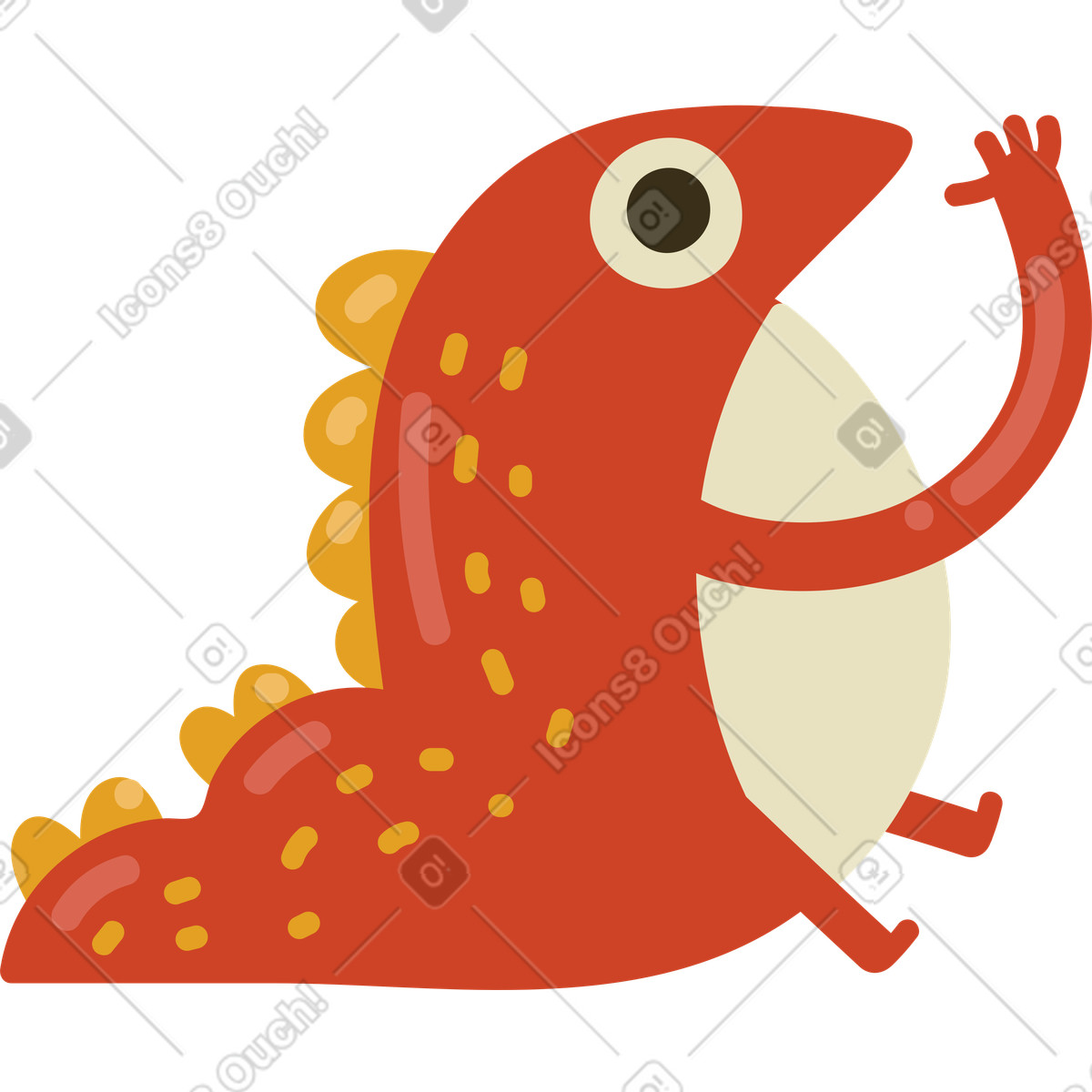 Arabica スタイルの ドラゴン のイラストをPNG、SVG形式でダウンロード