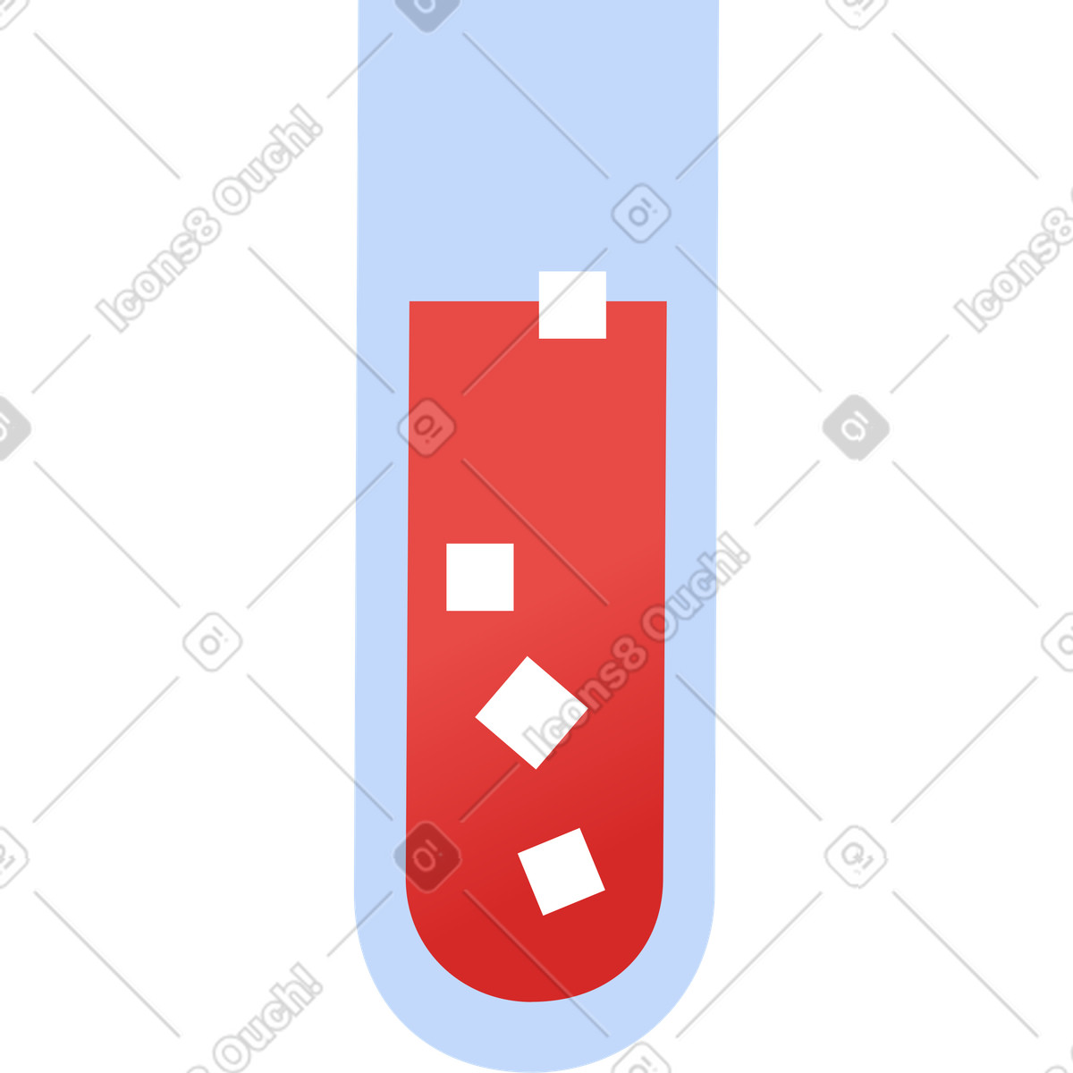 Ilustración Tubo de ensayo en estilo Clip a descargar en PNG y SVG