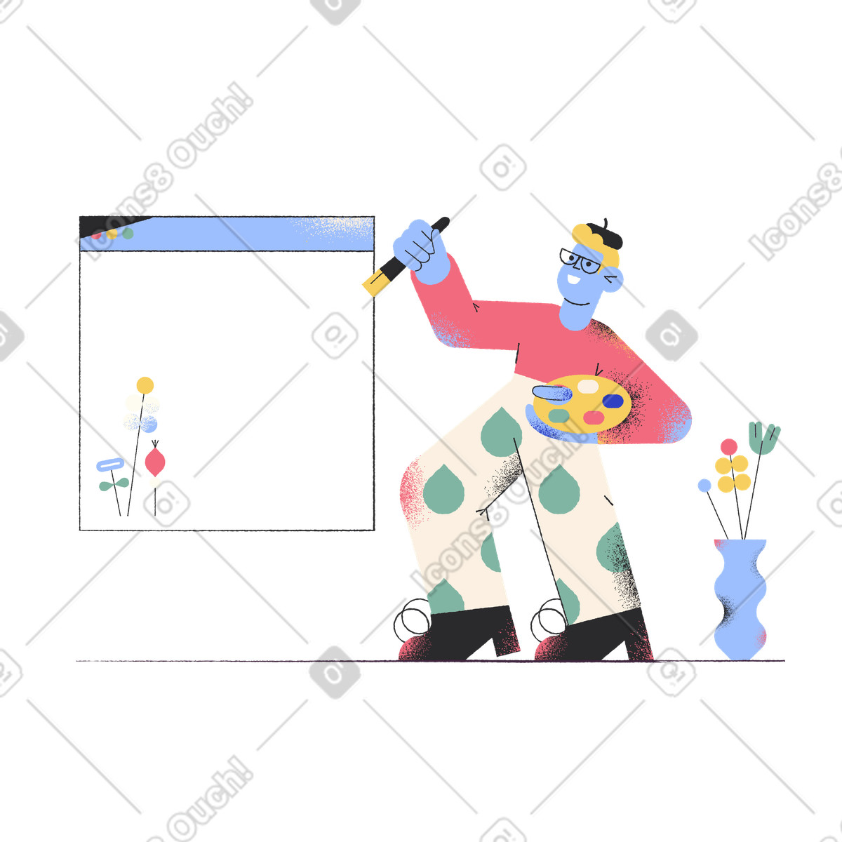 Progettazione di siti web illustrazione in stile Pablo scarica in PNG, SVG