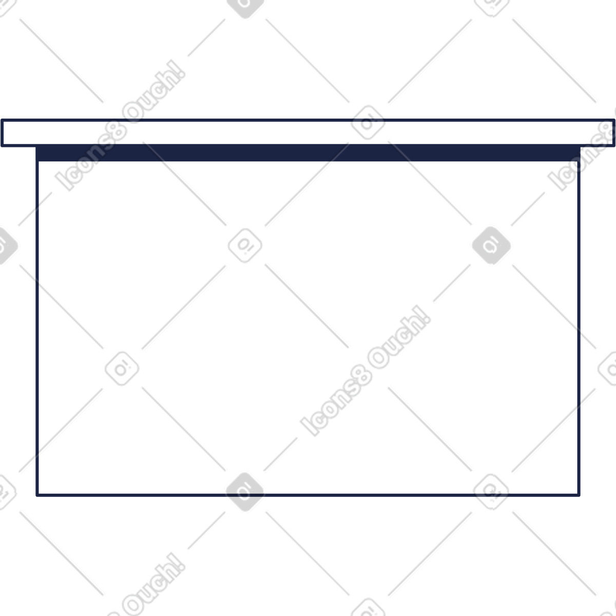 Ilustração de Pôster escritório em no estilo Urban Line para baixar em PNG, SVG