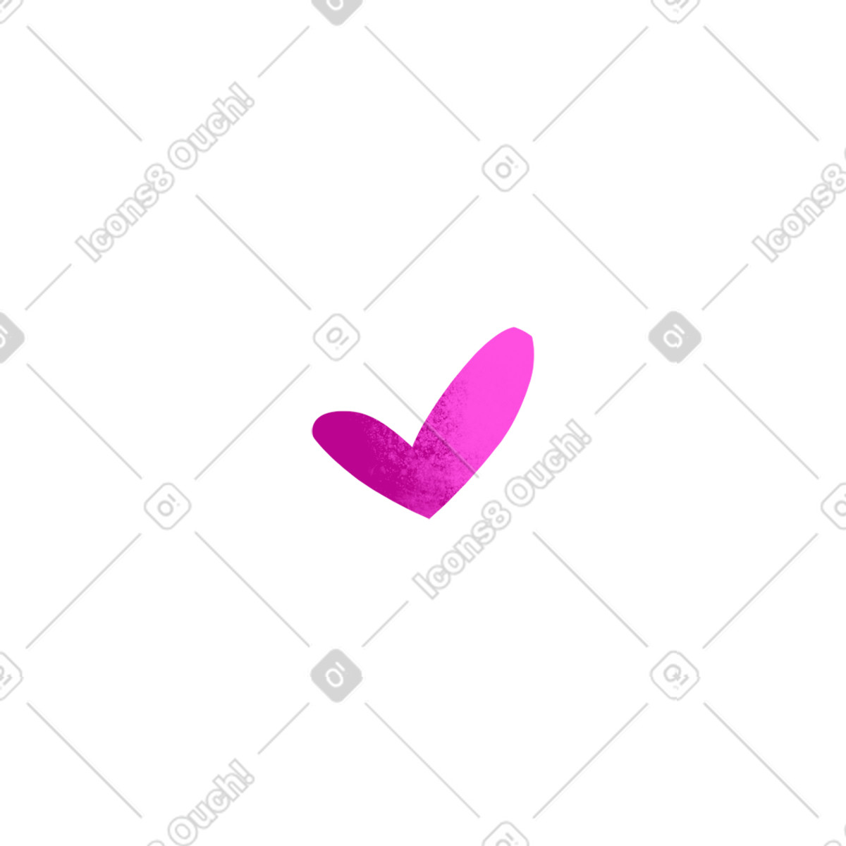 下载 Flare 风格的 Pink textured heart 插画，支持 PNG、SVG 格式
