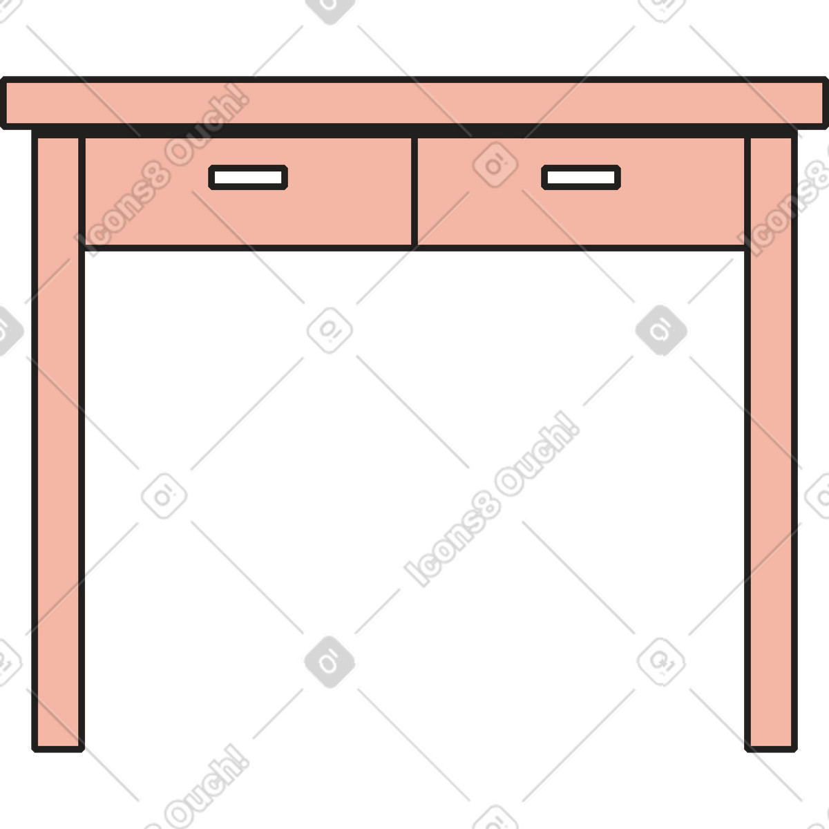 Tavolo illustrazione in stile Dazzle scarica in PNG, SVG