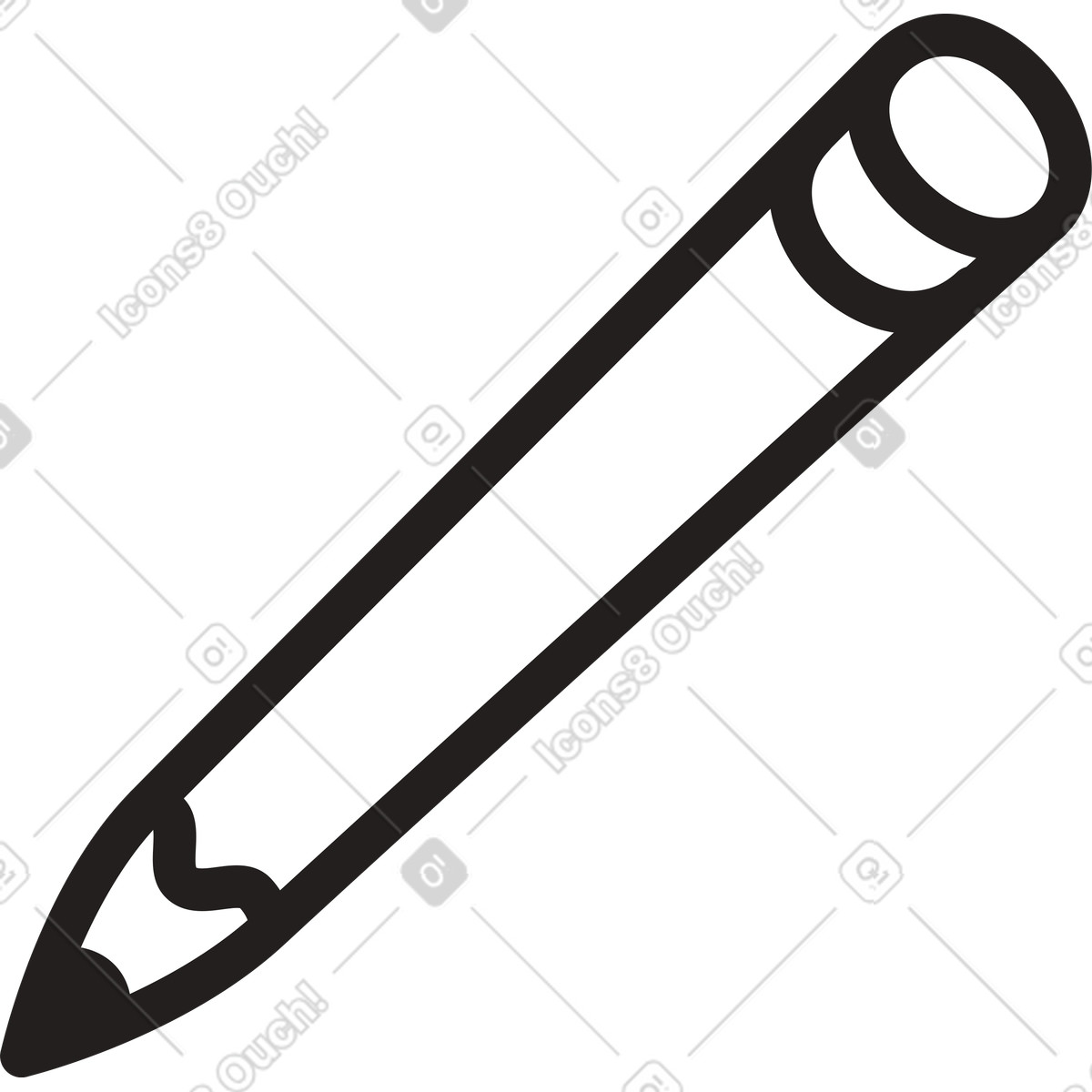 Ilustración Lápiz en estilo Little a descargar en PNG y SVG