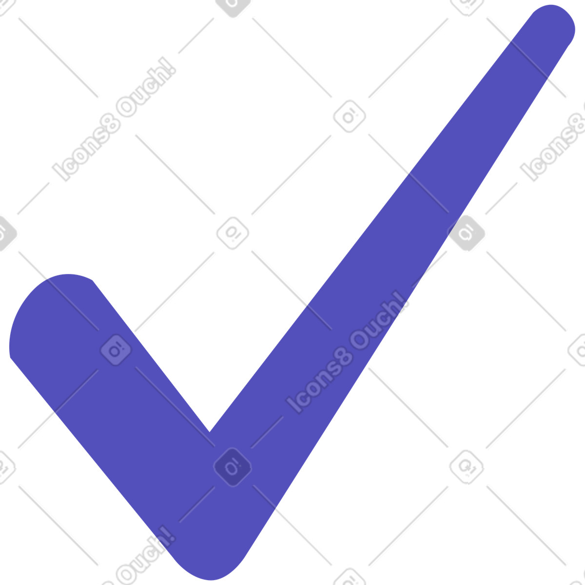 Segno di spunta illustrazione in stile Simplistic scarica in PNG, SVG