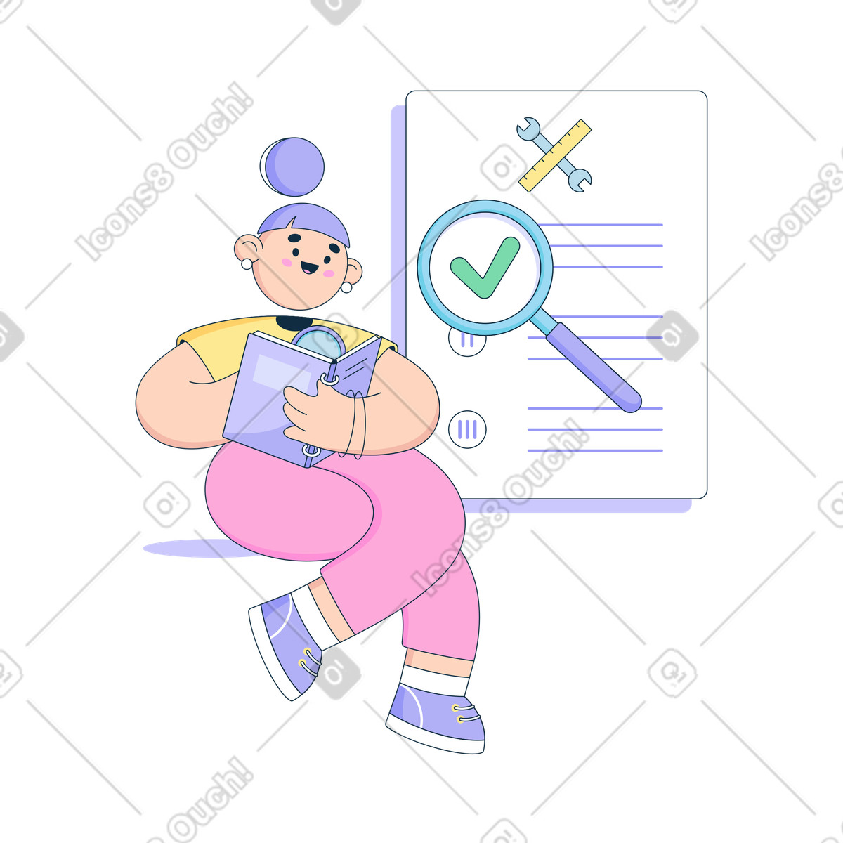 Learning the instructions illustration education clipart vectors graphics for teaching