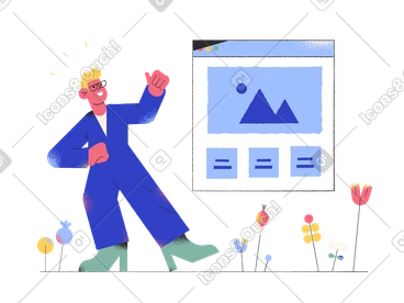 Landing page PNG, SVG