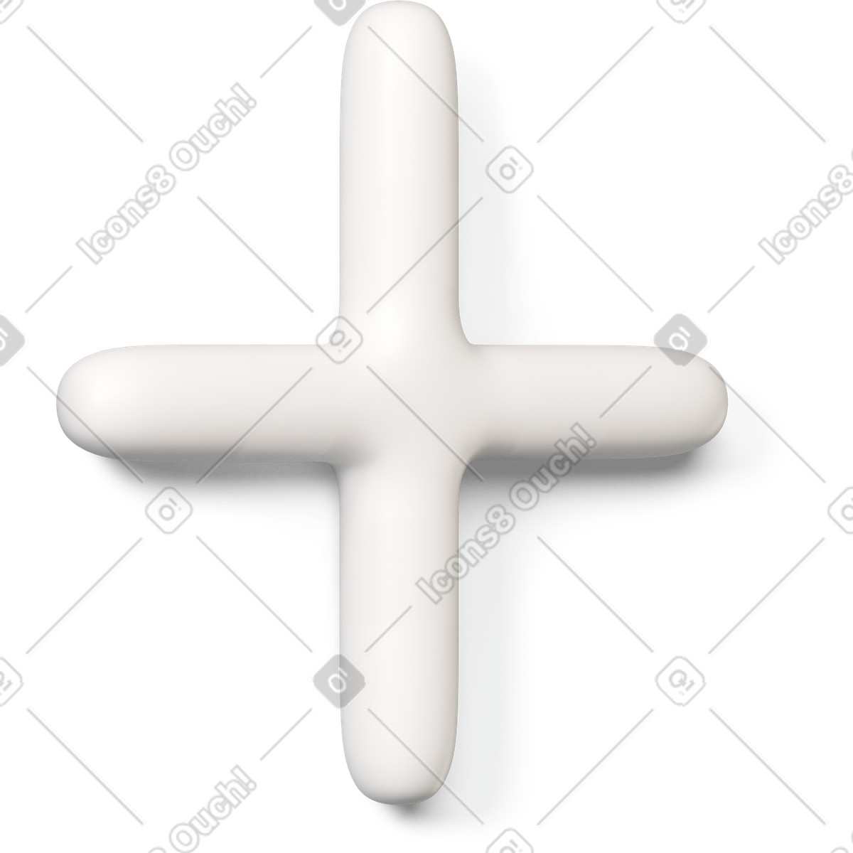 Icona più bianca girata a destra illustrazione in stile 3D Buddy scarica in PNG, SVG