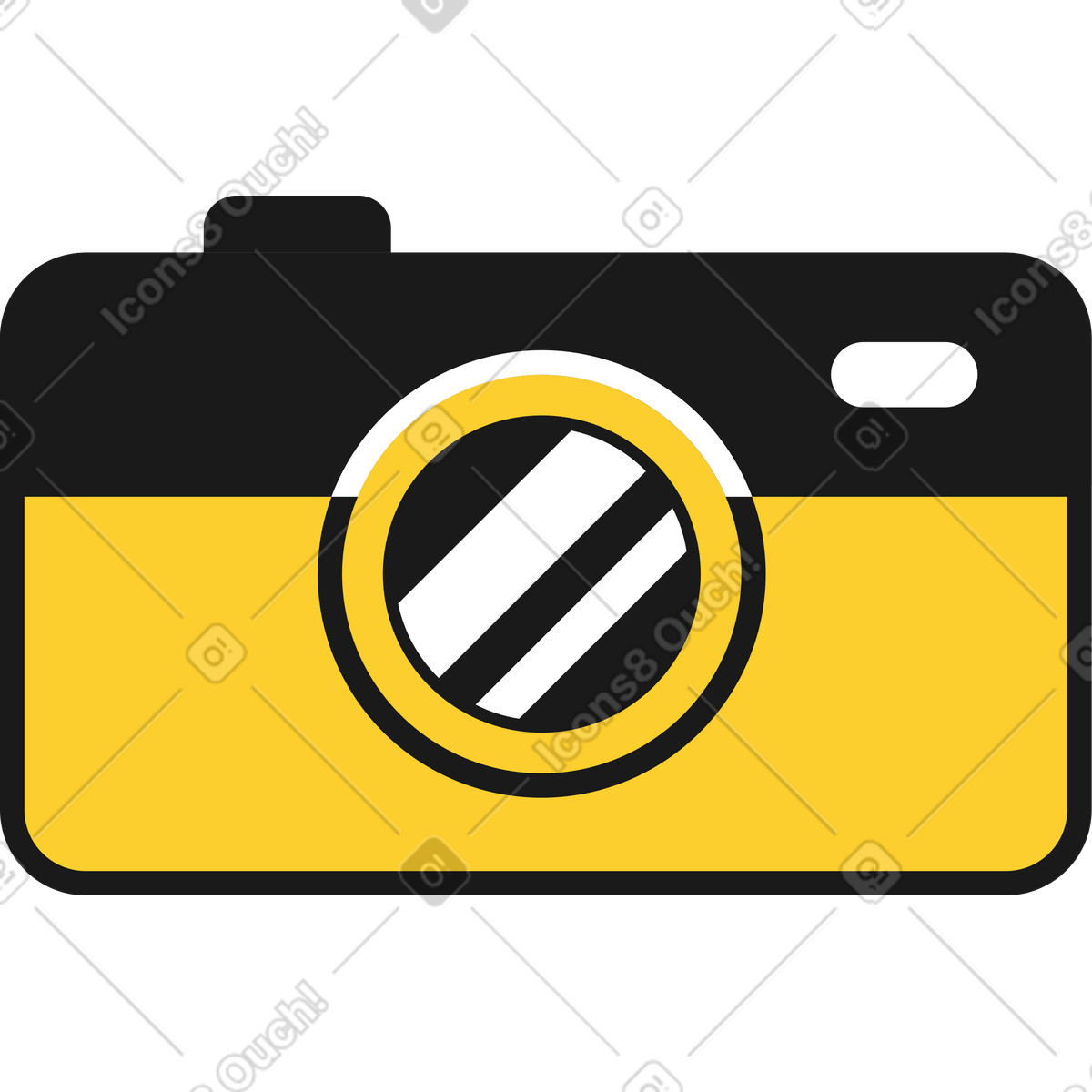 Ilustração de Câmera fotografica em no estilo Taxi para baixar em PNG, SVG