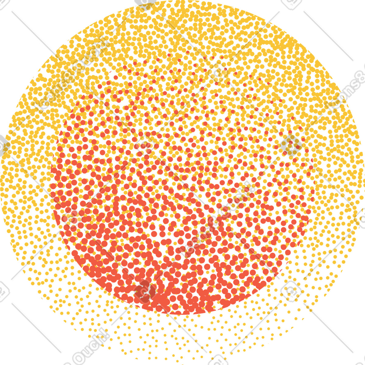 下载 Grain 风格的 Grainy duotone coin 插画，支持 PNG、SVG 格式