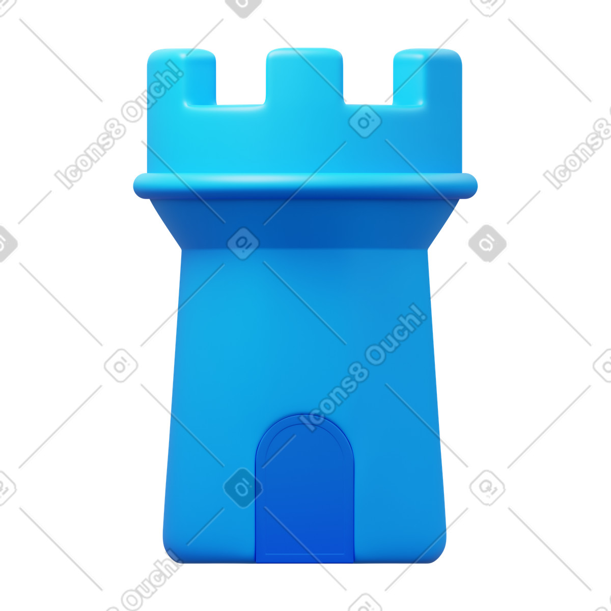Tower illustration in PNG, SVG