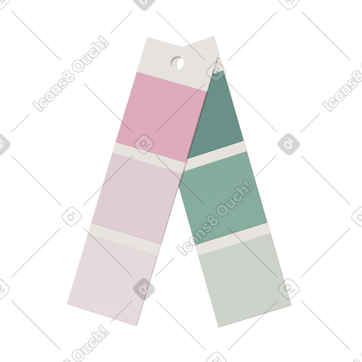 Paint swatches illustration in 3D Casual life style download in PNG, SVG