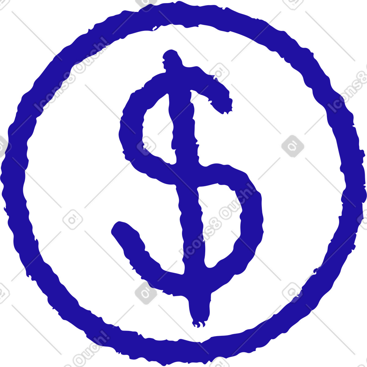 Illustration Pièce d'un dollar dans le style Whimsy à télécharger aux formats PNG, SVG