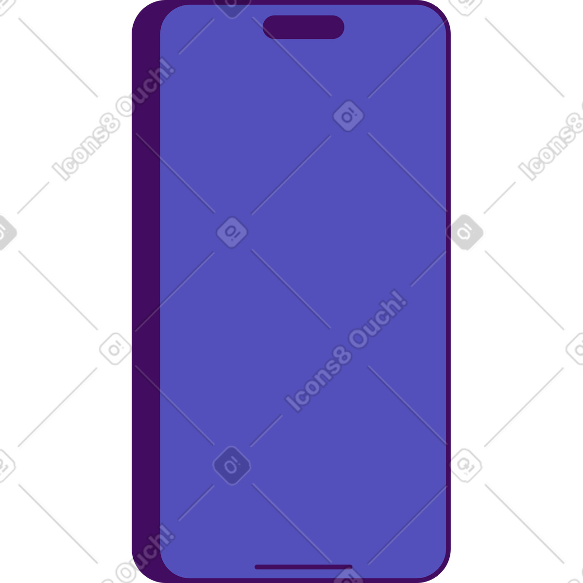 Illustration Téléphone portable dans le style Simplistic à télécharger aux formats PNG, SVG