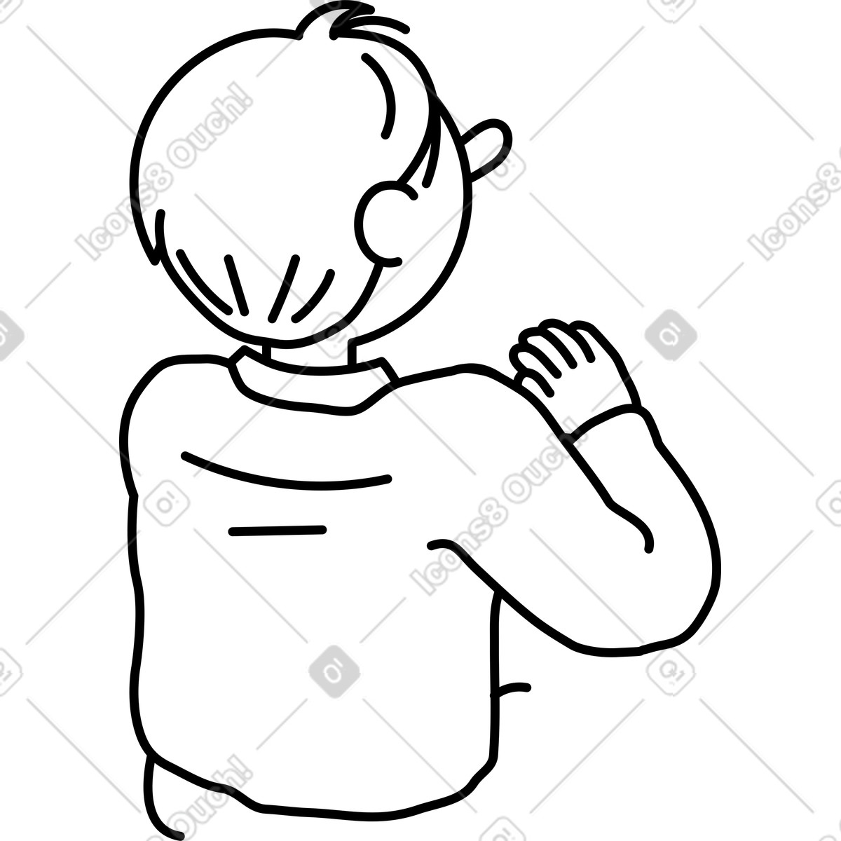 下载 Notes 风格的 坐着的人 插画，支持 PNG、SVG 格式