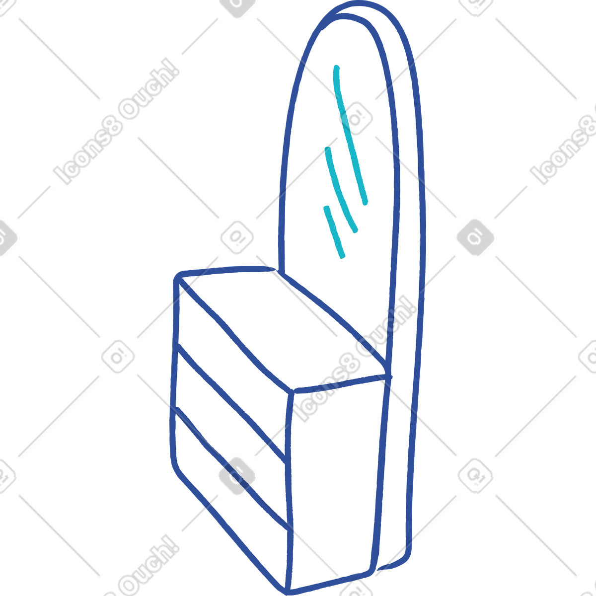 Ilustração de Espelho em no estilo Lime para baixar em PNG, SVG