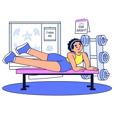 A person performing a series of pike push-ups in a gym environment. The individual is in an upside-down position, with their feet elevated on a bench and hands on the floor. Their body is forming an inverted V shape, showcasing the effort of the exercise. The gym features rubber flooring and various fitness equipment in the background, such as dumbbells and a rack. The person is wearing a tank top and athletic shorts, exhibiting focus and determination on their face. A motivational poster is visible on the wall behind them.