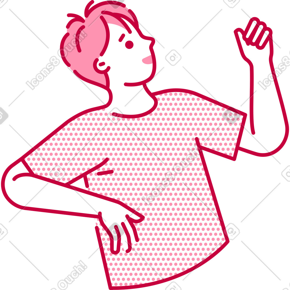 Ilustração de Homem em no estilo Natty para baixar em PNG, SVG