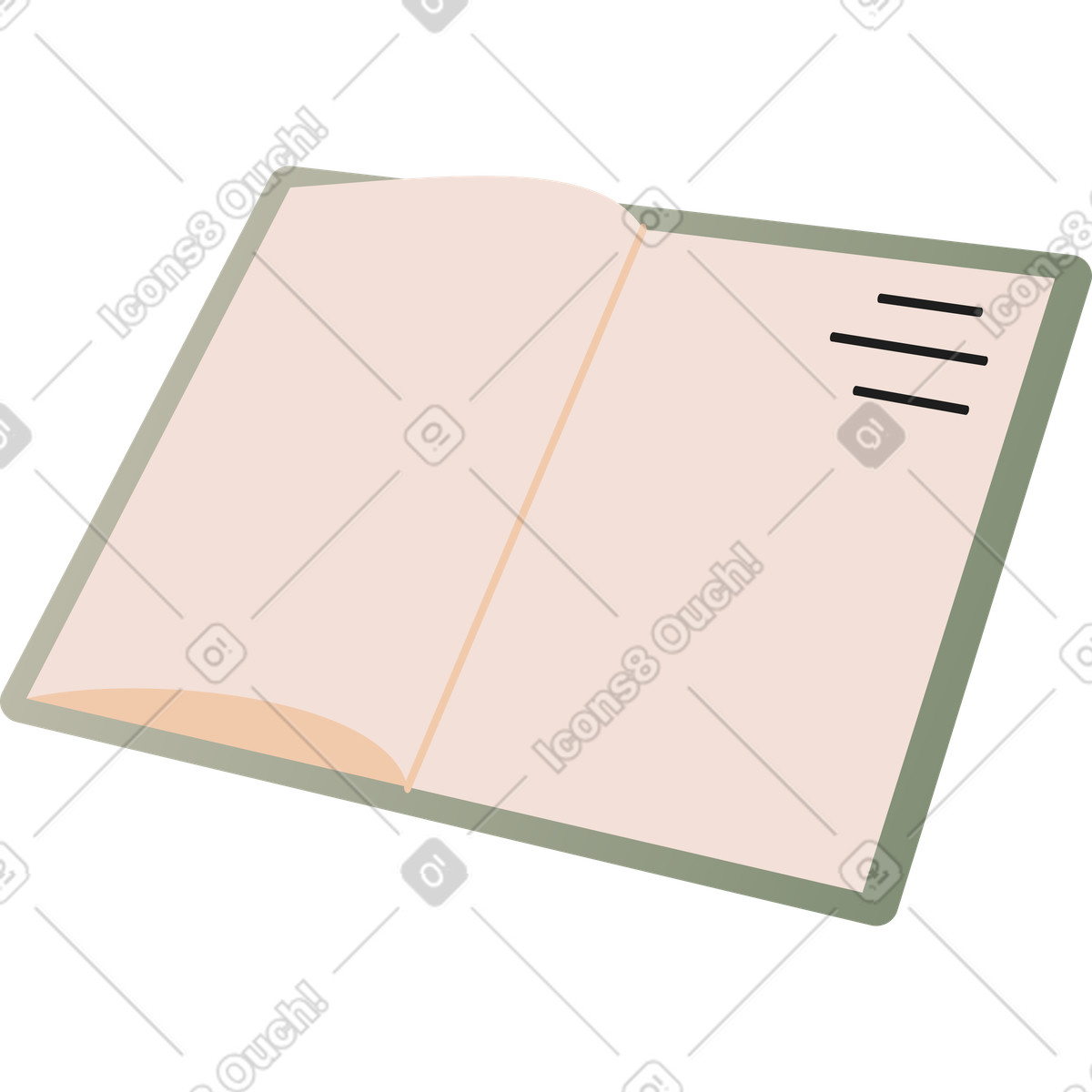 Ilustración Libro en estilo Coworking a descargar en PNG y SVG