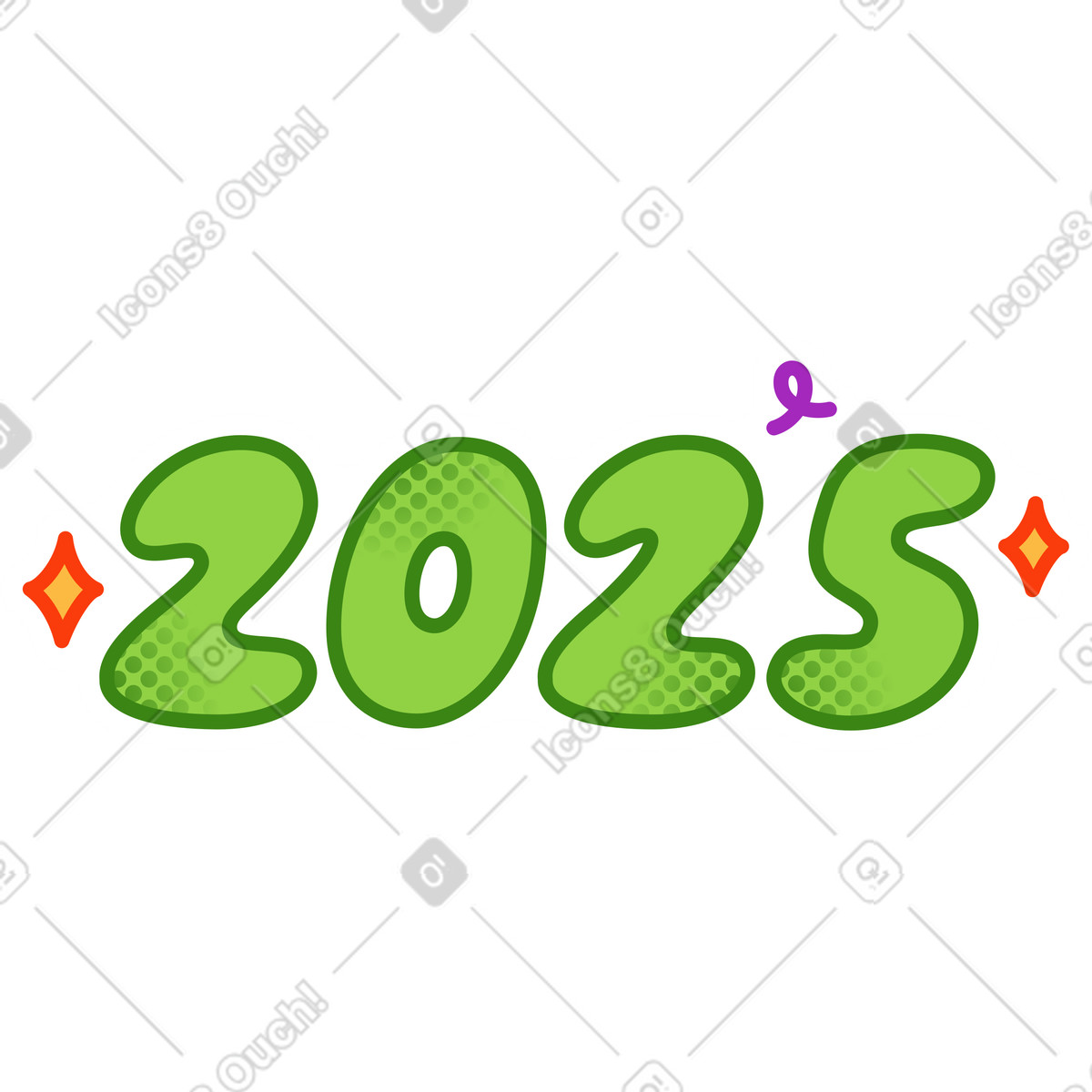 下载 Purrfect 风格的 2025 年数字 插画，支持 PNG、SVG 格式