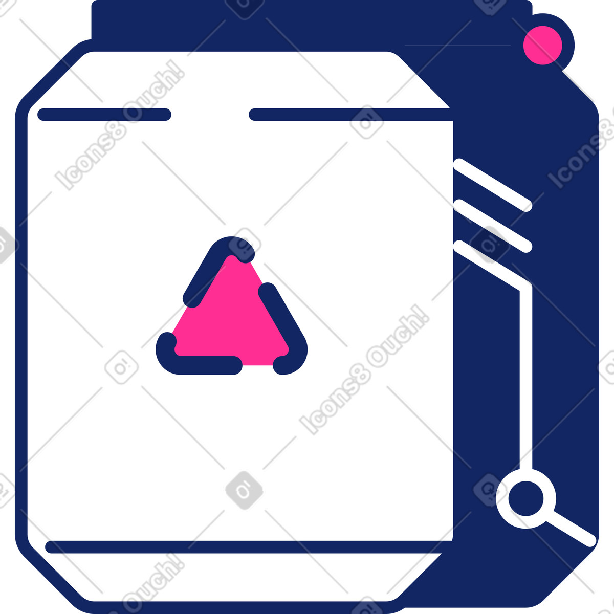 Illustration Poubelle dans le style Cyborg à télécharger aux formats PNG, SVG