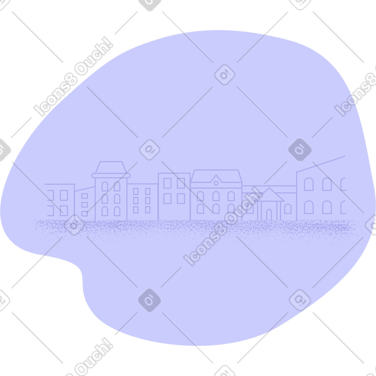 Ilustração de Cidade em no estilo Pale para baixar em PNG, SVG