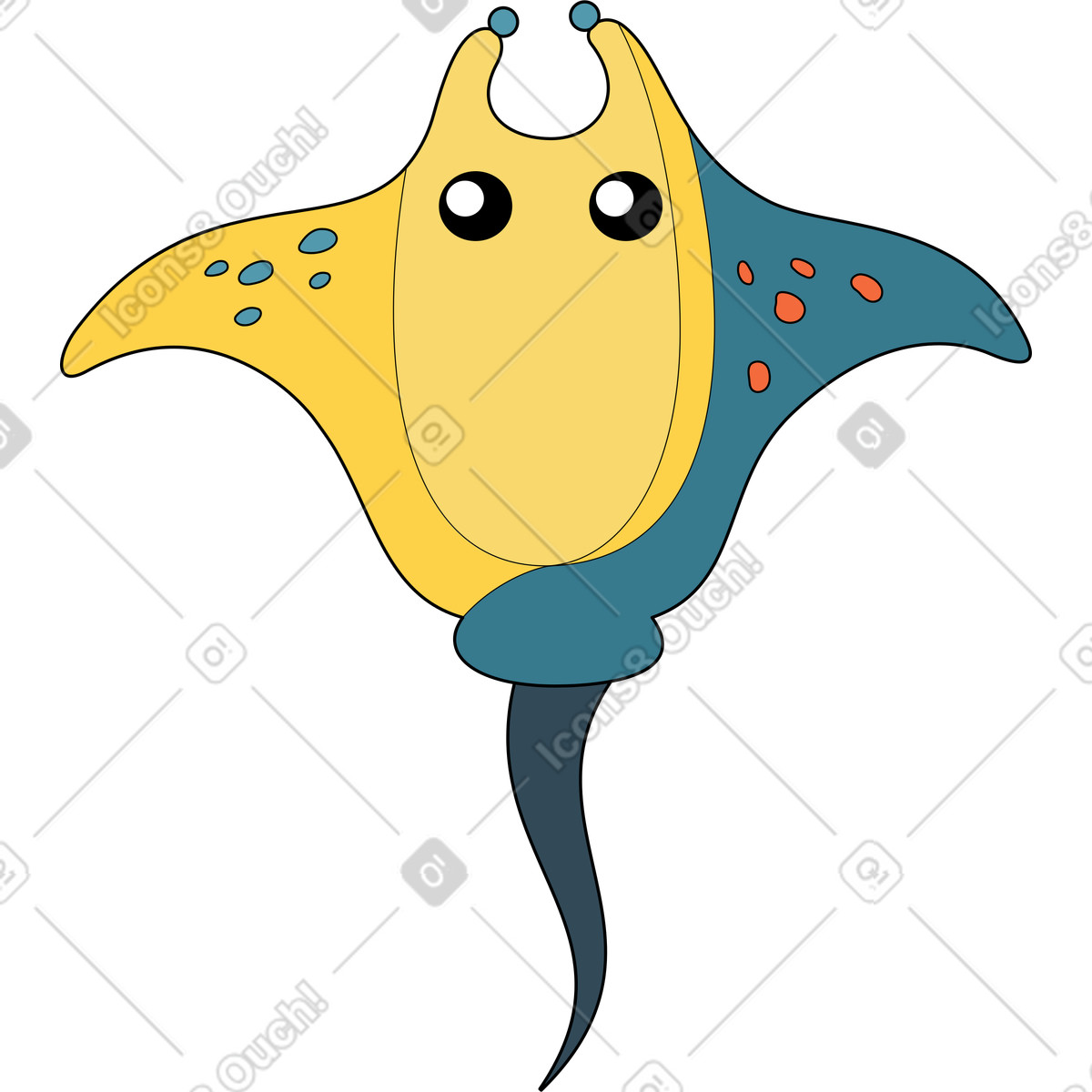 Иллюстрация Скат в PNG и SVG
