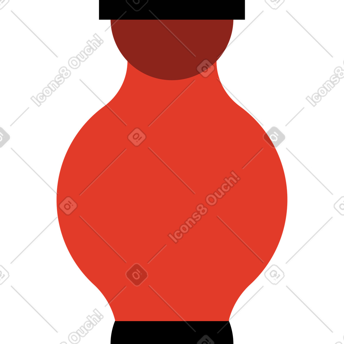 Ilustração de Vaso em no estilo Burgundy para baixar em PNG, SVG