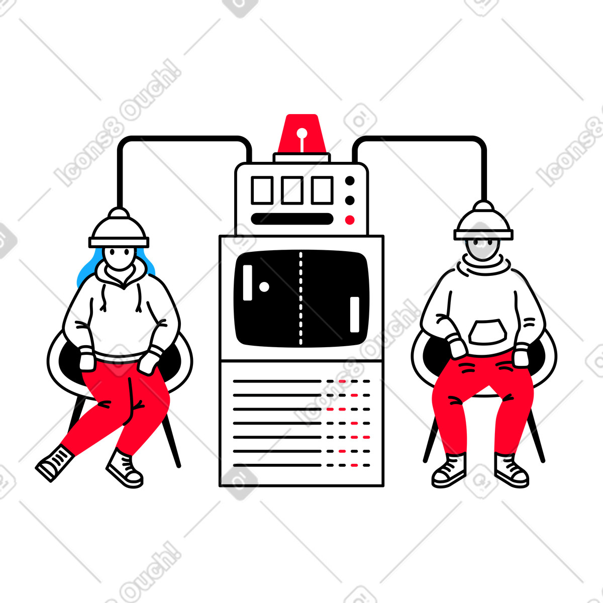 Cybersport!-Illustration im Transistor-Stil als Download in PNG, SVG