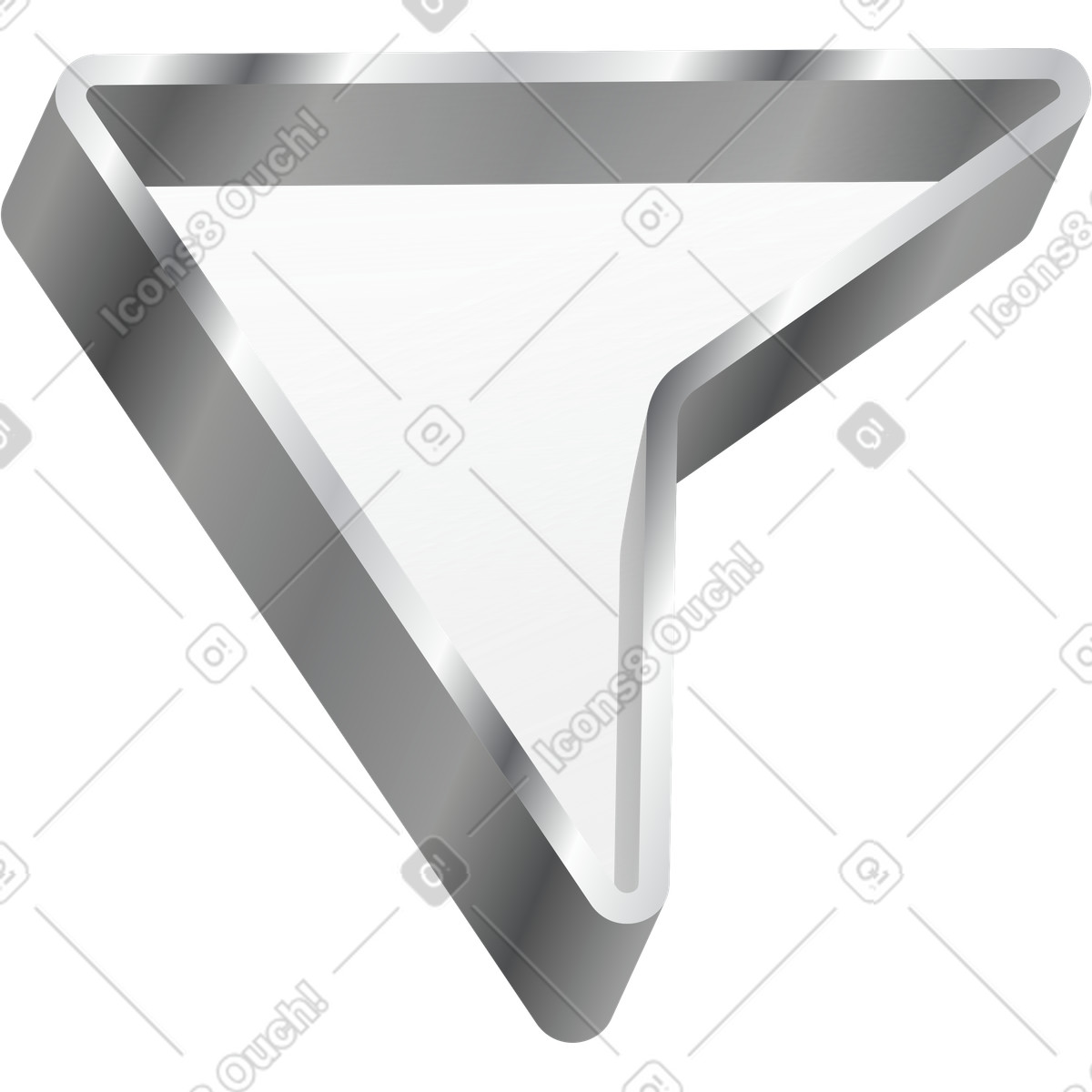Small arrow illustration in Token style download in PNG, SVG