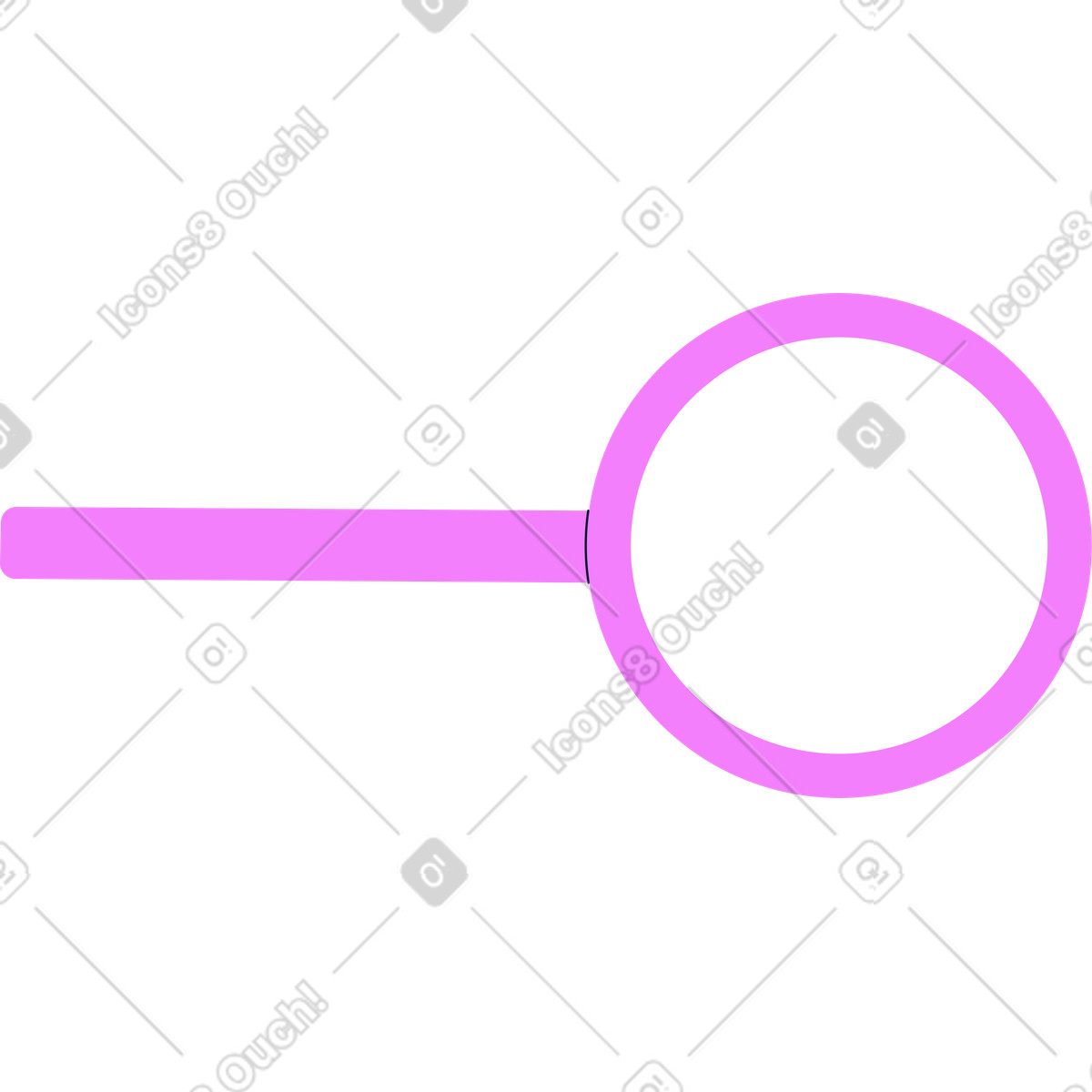 Lente d'ingrandimento illustrazione in stile Cubes scarica in PNG, SVG