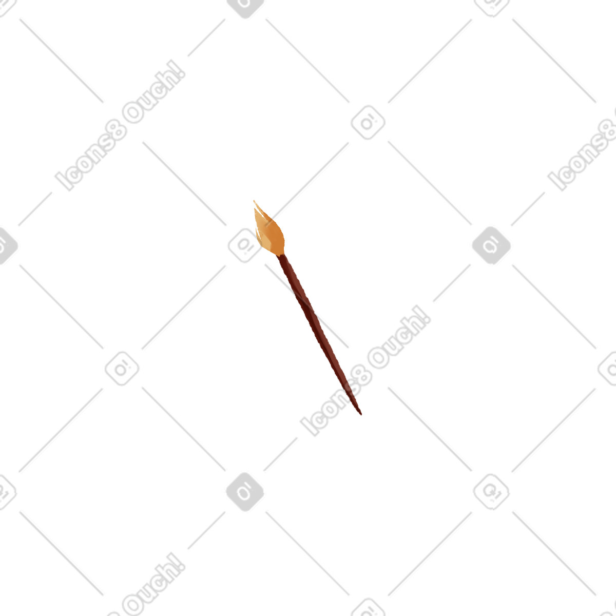 Ilustración Brush en estilo Ikigai a descargar en PNG y SVG