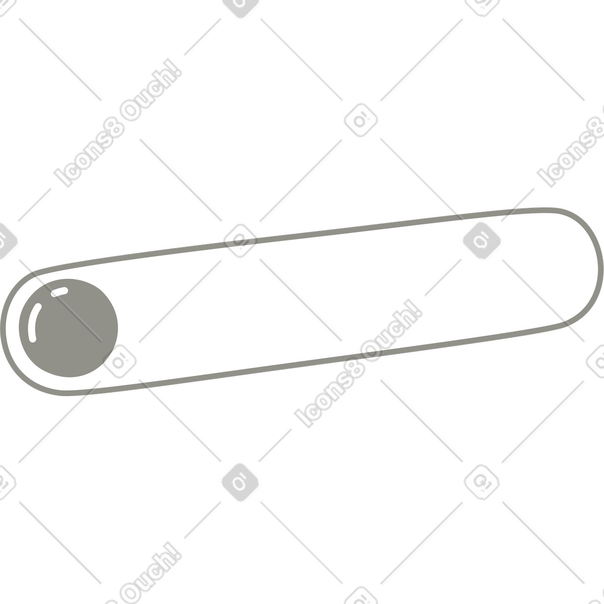 Gray toggle illustration in Plain style download in PNG, SVG