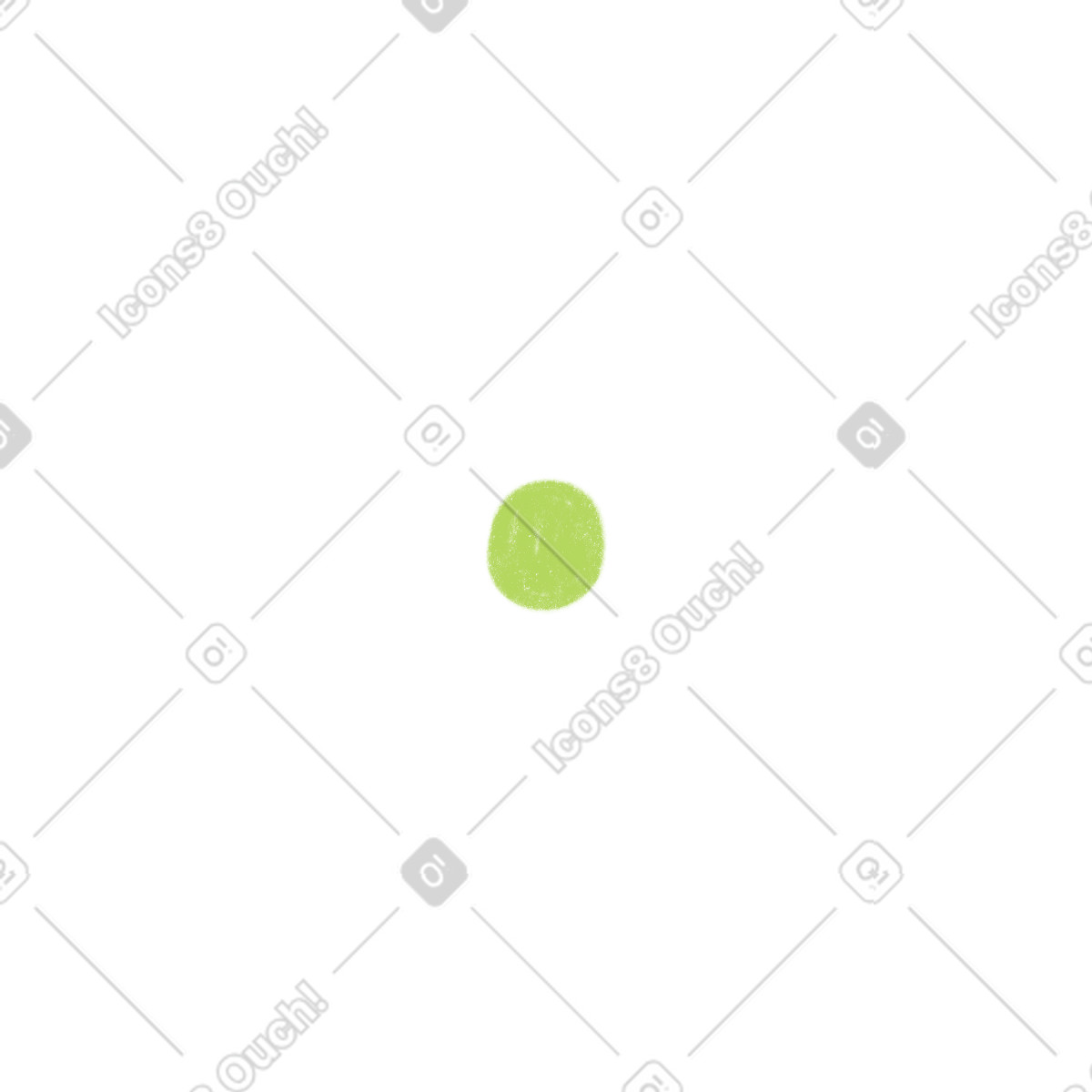 Cozy 스타일의 Green pea 일러스트레이션 PNG, SVG 다운로드