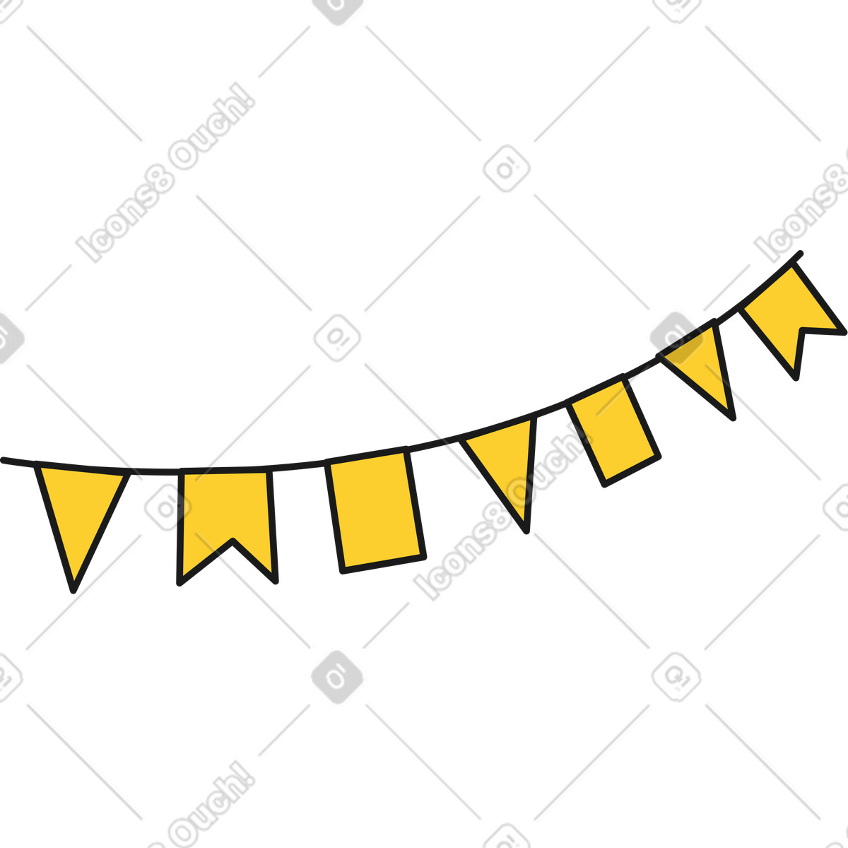 Bandiere di partito illustrazione in stile Taxi scarica in PNG, SVG
