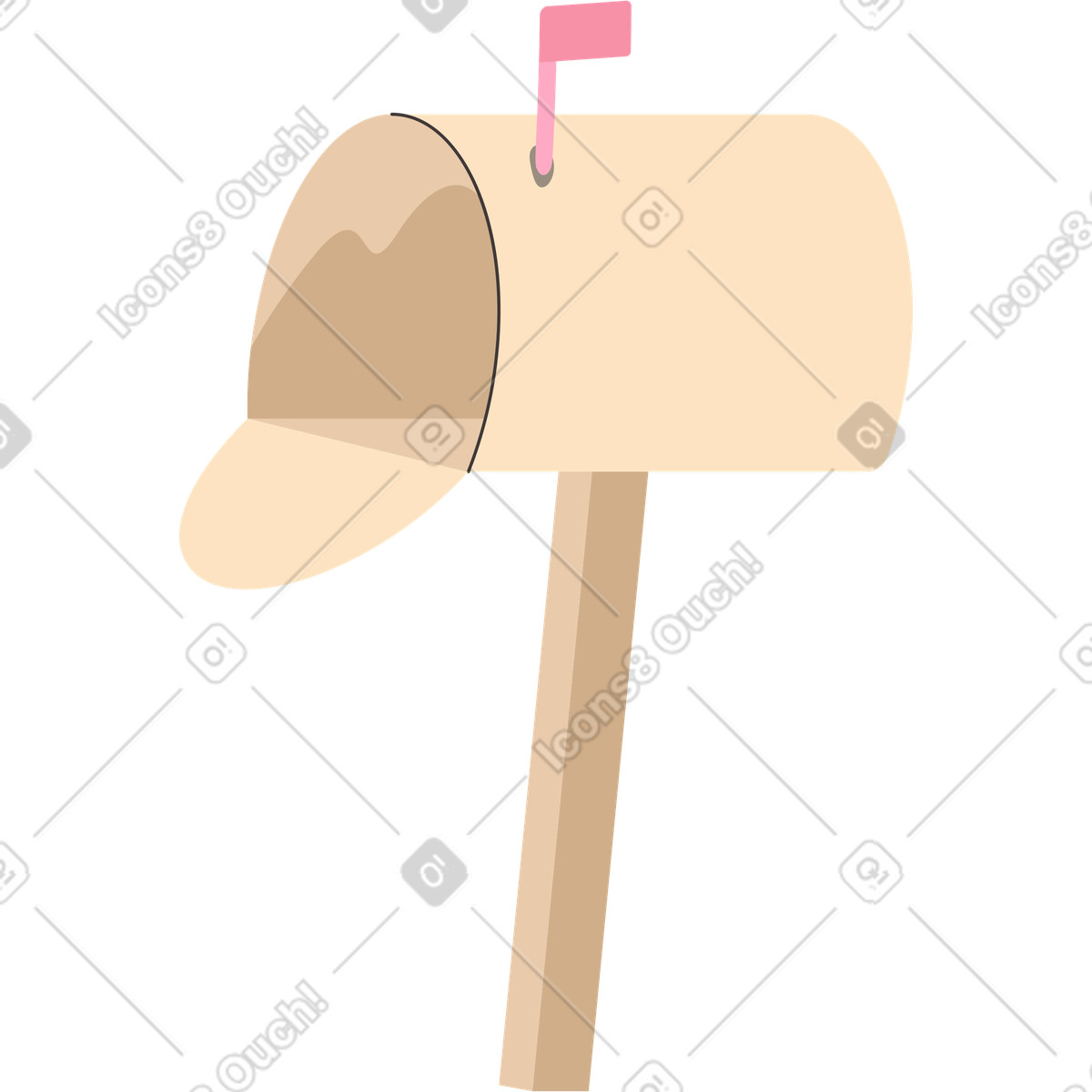 Illustration Boites aux lettres dans le style Dizzy à télécharger formats PNG, SVG