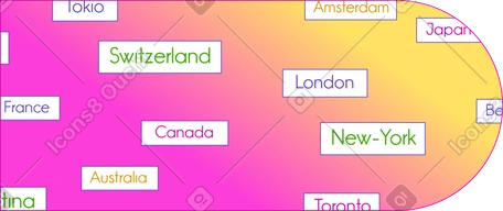 Background with countries PNG, SVG