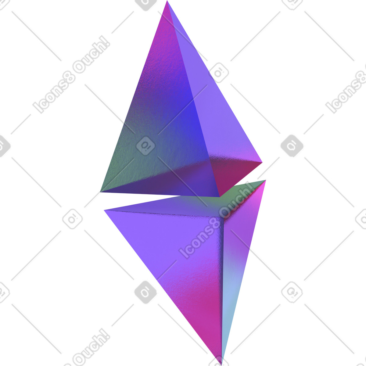 Ilustración Value proposition diamond, product positioning strategy, business differentiation icon en estilo 3D Boost a descargar en PNG y SVG
