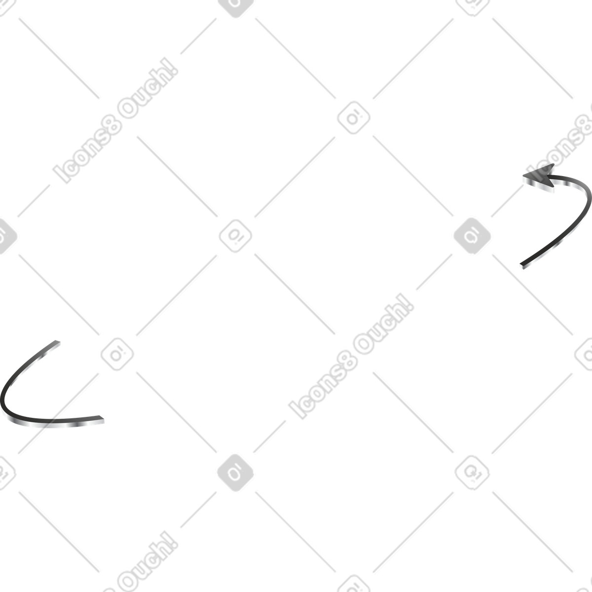 Ilustración Flecha circular en estilo Token a descargar en PNG y SVG