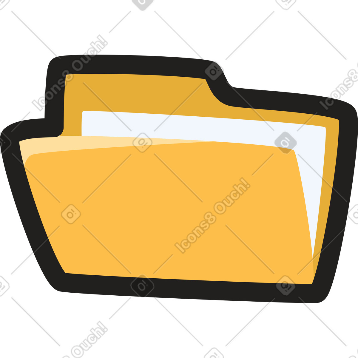 Clipart スタイルの フォルダ のイラストをPNG、SVG形式でダウンロード