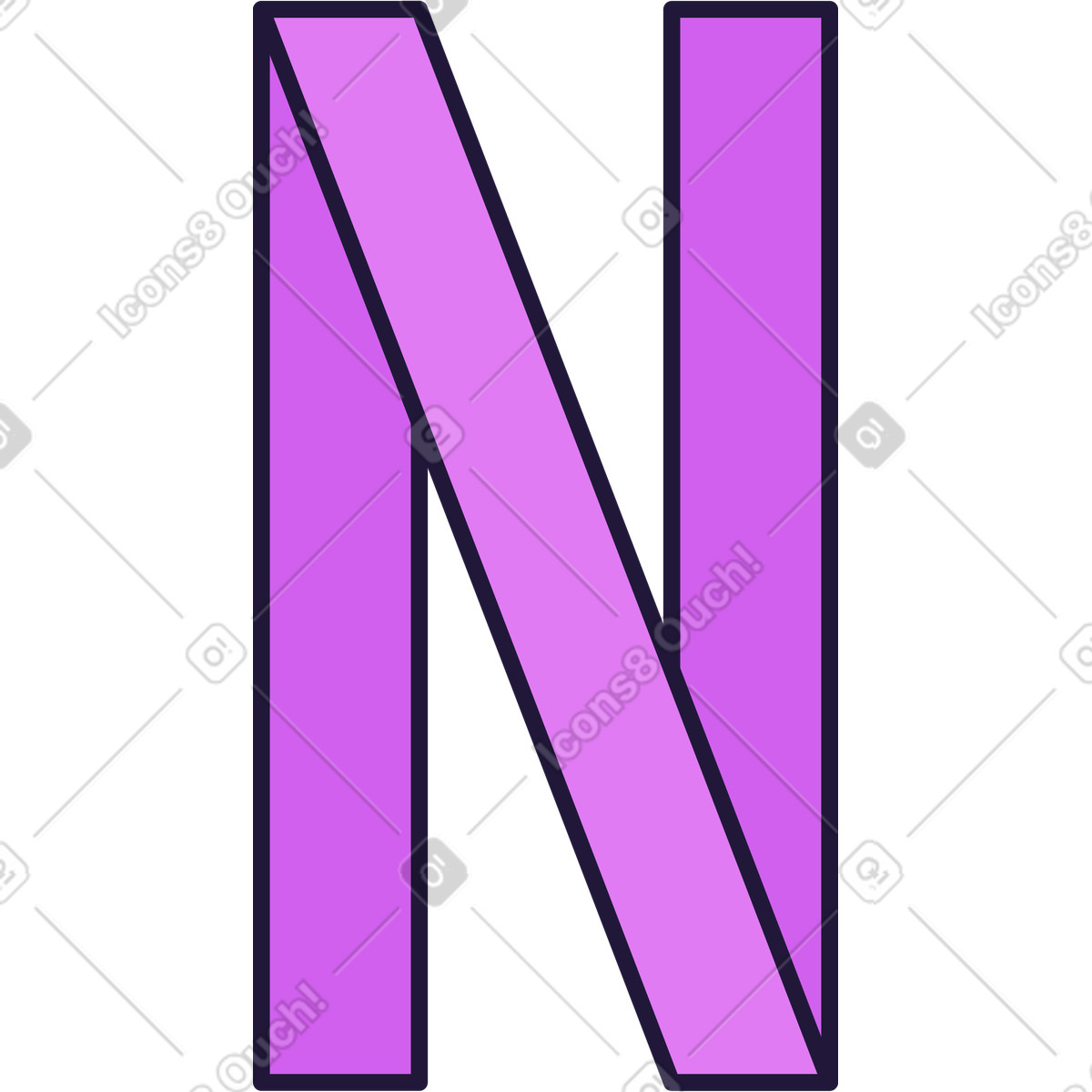 Netflix illustrazione in stile Conifer scarica in PNG, SVG
